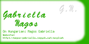 gabriella magos business card